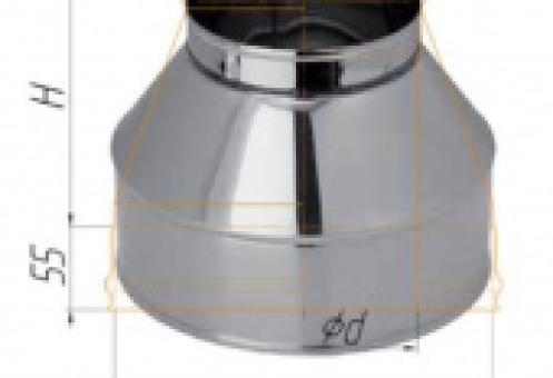Оголовок Феррум нержавеющий, (430/0,5 мм), ф150/210, по воде, , шт