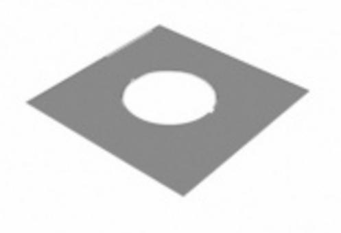 Разделка Феррум потолочная декоративная нерж. (430/0,5 мм) 480*480 с отв. ф115 в пленке, , шт