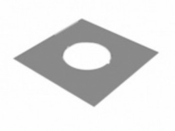 Разделка Феррум потолочная декоративная нерж. (430/0,5 мм) 480*480 с отв. ф115 в пленке, , шт